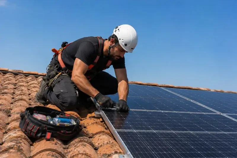 Maintenance et monitoring de panneaux solaires à Moustoir-Ac